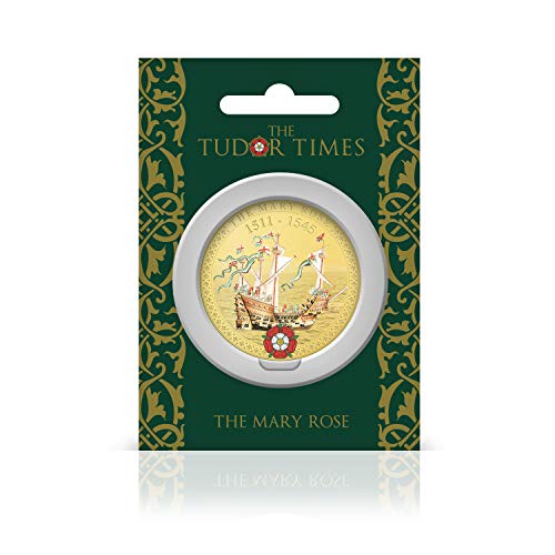 The Koin Club Tudor Memorabilia Historia Regalos Coleccionables Moneda de Oro & Ruby William Shakespeare
