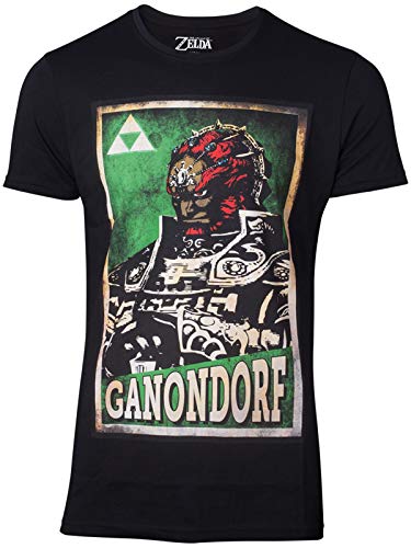 The Legend of Zelda T-Shirt Propaganda Ganondorf Men's Black-S