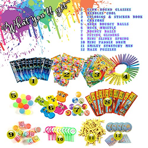 THE TWIDDLERS -120 Juguetes de Piñata y Fiestas de Cumpleaños para Niños - Relleno de Piñata y Bolsa de Fiestas para Invitados