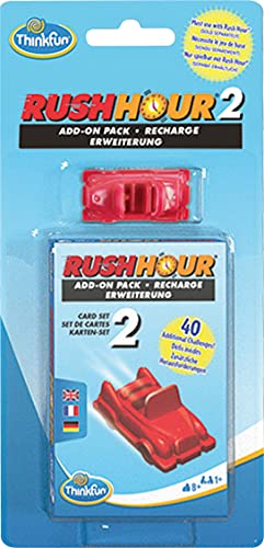ThinkFun - 76451 - Rush Hour 2 - Ampliación para el Original Rush Hour. Un complemento con nuevos desafíos para niños y niñas a Partir de 8 años.