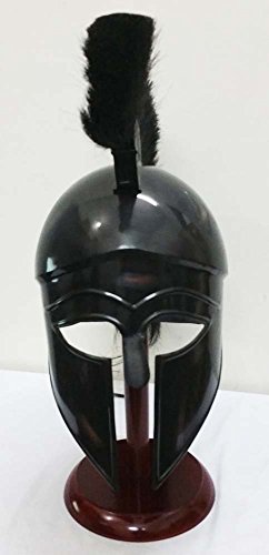 THORINSTRUMENTS Casco Corintio griego antiguo medieval armadura caballero espartano réplica casco con soporte libre