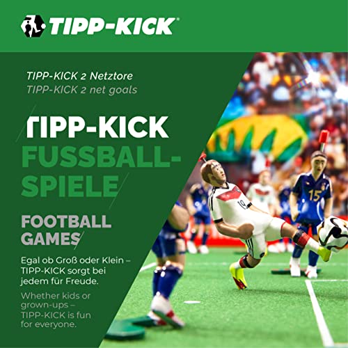 TIPP-KICK Set de portería de Red I 2 Piezas I Accesorios Originales adecuados para Todos Nuestros Juegos I Repuestos I Blanco