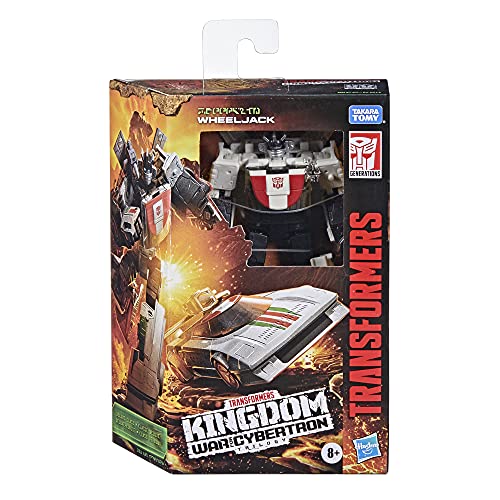 Transformers Generations War for Cybertron: Kingdom Deluxe WFC-K24 Wheeljack-Figura de acción (14 cm, a Partir de 8 años), Multicolor (Hasbro F0678)