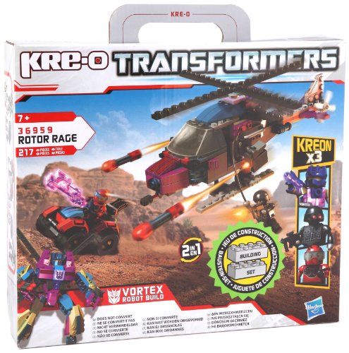 Transformers Hasbro 369591480 Kre-O Rotos Rage - Helicóptero de policía