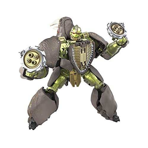 Transformers Juguetes Figura de acción WFC-K27 Rhinox de Generations War for Cybertron: Kingdom Voyager, a Partir de 8 años, 17,5 cm
