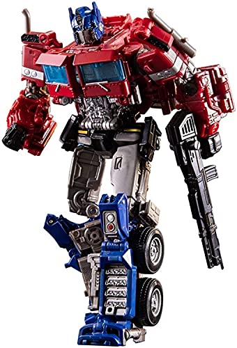Transformers of Optimus Prime, Gran Tamaño Dark Commander Boys Transformers Generations Geburtstagsgeschenk,Red-H18cm