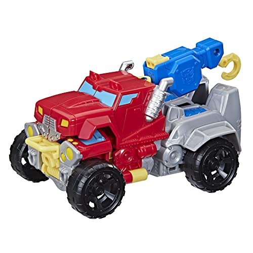 Transformers Rescue Bots Academy Optimus Prime - Figura Coleccionable de 15 cm, Robot Convertible para niños a Partir de 3 años