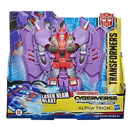 Transformers Toys Cyberverse Action Attackers Ultra Class Alpha Trion Action Figure - Repeatable Laser Beam Blast Action Attack - for Kids Age 6 & Up, 7.5"