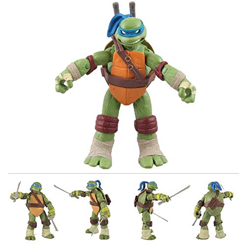 TREEMEN Juegos de juguetes de tortugas ninja, figuras de acción de tortugas ninja mutantes adolescentes figuras de anime modelo de personajes juguetes para niños de 4.8 pulgadas