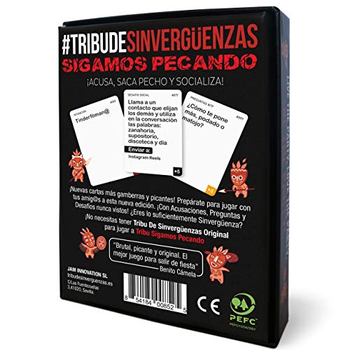 Tribu de Sinvergüenzas 🤣🔥 SIGAMOS PECANDO ❤️💪🏼 - El Mejor Juego de Mesa para Fiestas y Risas con amig@s - Made In Spain