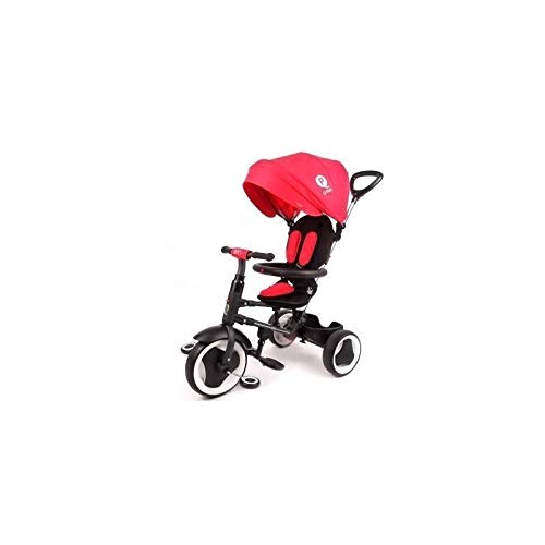 Triciclo Evolutivo Plegable QPlay Rito - Rojo - Niños de 10 hasta 36 Meses - Peso soportable hasta 25 Kg