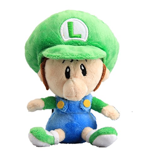 uiuoutoy Super Mario Bros Juego Juguetes Bebé Mario Luigi Little Buddy Wario Waluigi Peluche Muñeca Suave Relleno (Baby Mario y Luigi)