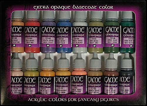 Vallejo 72290 Game Color - Colores Acrílicos, Colores Extra Opacos, 17 ml, 6 uds