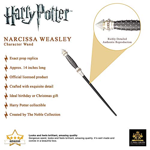 Varita de Personaje de Narcissa Malfoy. Colección Harry Potter Noble.