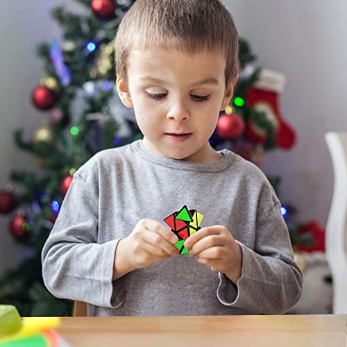 Vdealen Juego de Cubo Magico, Paquete de 9 Juego de Cubos de Velocidad Smooth Puzzle Toys Easy Turning Rompecabezas Juegos de Rompecabezas 3D para Niños & Adultos