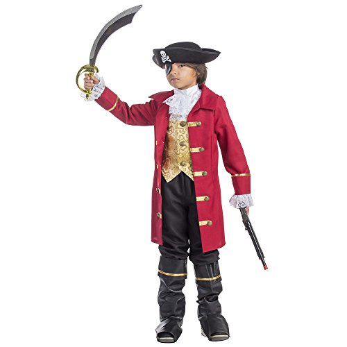 Viste a América - 795-S - Traje de Pirata para niño - 4-6 años - 107 cm Cintura