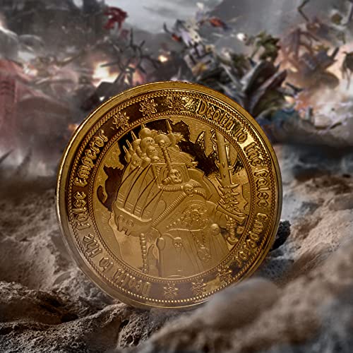 Warhammer 40.000: Caos Edición Limitada Numerada Individualmente Moneda Color Oro Serie 1 Número 2