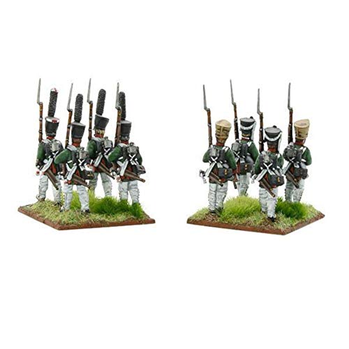 Warlord Games, Napoleonic Russian Line Infantería (1809-1814), polvo negro Wargaming miniaturas