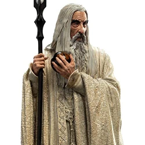 Weta Collectibles WT860103037 - Estatua de El Señor de los Anillos Saruman El Blanco 19 cm
