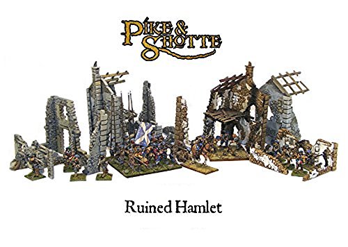 WGTER01 Warlord Games 28mm Bolt Action - Ruined Hamlet (3x Buildings)