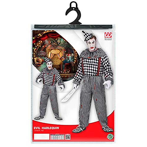 WIDMANN 10094 10094 - Disfraz retro de payaso asesino para Halloween, hombre, multicolor, XL