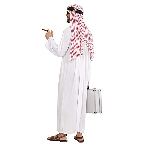 Widmann - Disfraz de jeque árabe, túnica y tocado, lema fiesta, carnaval