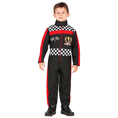 WIDMANN - Disfraz infantil de Fórmula 1, conductor, mono, corredor, atleta, fiesta temática, carnaval.