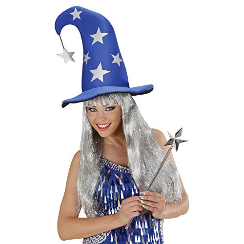 WIDMANN wdm9429 W ? Disfraz para adultos sombreros asistente con estrellas, azul, talla única