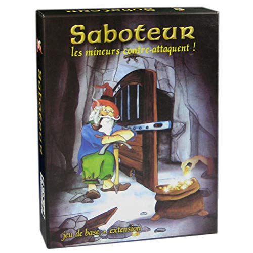 WIIBST Saboteur Game, Saboteur 'Board Game, Saboteur Duel Board Game, Versión 1 + 2 Dwarf Gold Mine Card Game Divertido para niños Juego multijugador, Papel tintas de impresión avanzadas