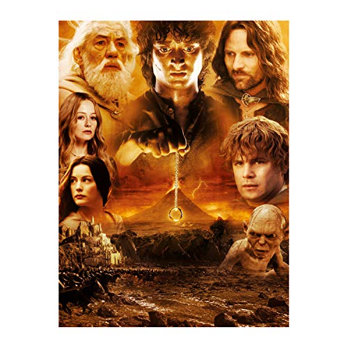 Winning Moves- Juego de Rompecabezas de 1000 Piezas de Lord of The Rings Mount Doom (WM01819-ML1-6)