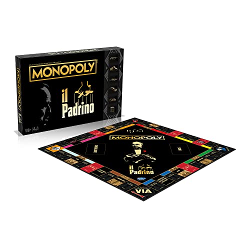 Winning Moves - Padrino, Monopoly, juego de mesa, edición italiana