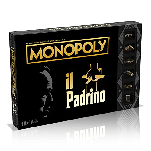 Winning Moves - Padrino, Monopoly, juego de mesa, edición italiana
