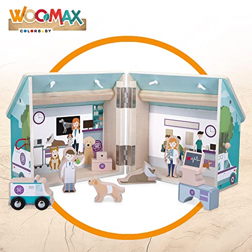 WOOMAX - Hospital veterinario de madera WOOMAX (49369)