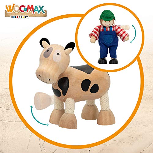 WOOMAX - Tractor de madera con remolque WOOMAX (43621)