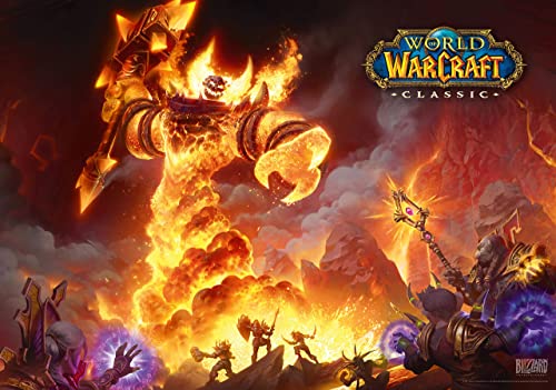 World of Warcraft Classic: Ragnaros | Puzzle 1000 Piezas | Incluye póster y Bolsa | 68 x 48 | Videojuego | Rompecabezas para Adultos y Adolescentes | para Navidad y Regalos | Decoración