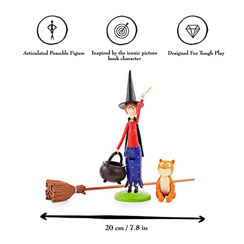 WOW! STUFF Figuras de acción coleccionables The Witch and Cat Twin Pack, Juego de Personajes articulados, Juguetes y Regalos Oficiales de la Serie Julia Donaldson Libros, TV y animación