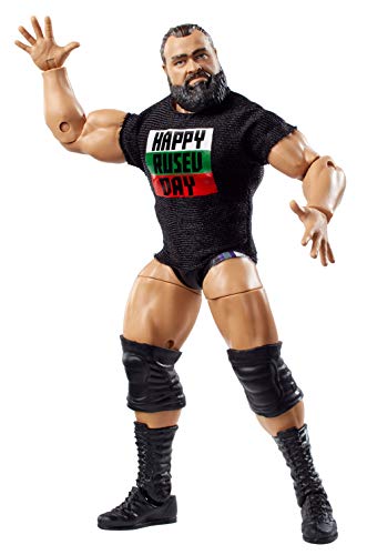 WWE Elite Figura de acción Luchador Rusev™, Juguetes niños +8 años (Mattel GCL28)