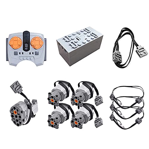 WWEI Technic Power Functions - Juego de 11 pilas para motores de control remoto de motor y batería, compatible con Lego Technic