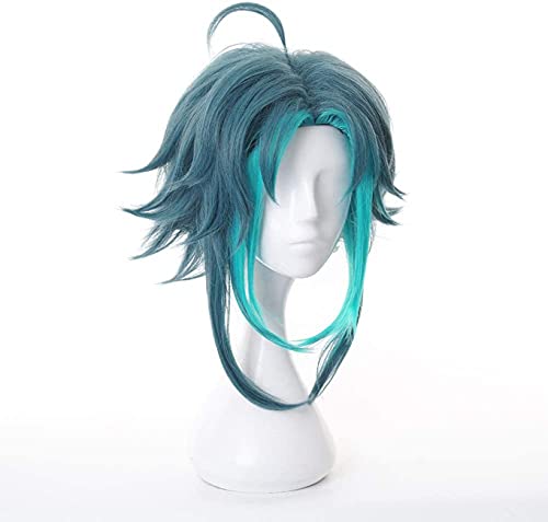 Wxypreey Xiao Cosplay peluca corta resistente al calor pelo sintético para adultos Halloween juego de roles pelucas