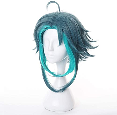 Wxypreey Xiao Cosplay peluca corta resistente al calor pelo sintético para adultos Halloween juego de roles pelucas