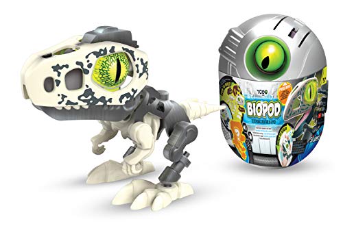 Ycoo Robot Dinosaurio en su Huevo Sorpresa para Construir-Sonido y Efectos de luz-8 Biopods coleccionables Diferentes-9 cm-A Partir de 5 años, 88073, Multicolor, Silverlit