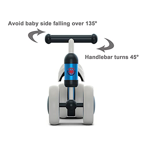 YGJT Bicicleta sin Pedales para Bebe de 1 Año, Correpasillos Juguetes Bebes para ejercita Las Habilidades de coordinación de su bebé, Excelente Regalo para Bebe de 1 Año (Azul)