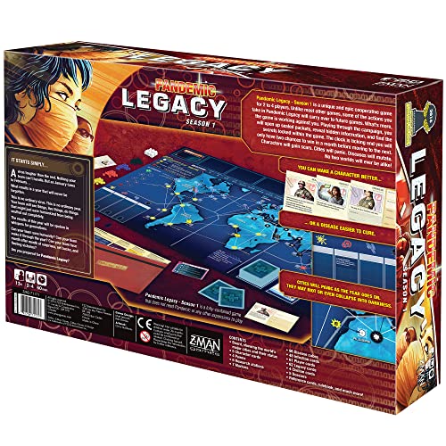 Z-Man Games Pandemic Legacy Red Board Game