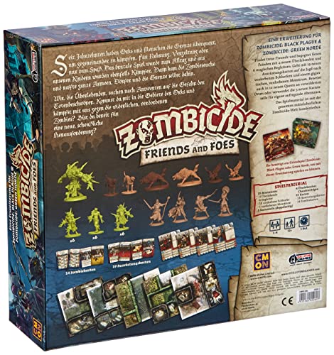 Zombicide: Friends and Foes - Black Plague y Green Horde Expansión (en alemán)