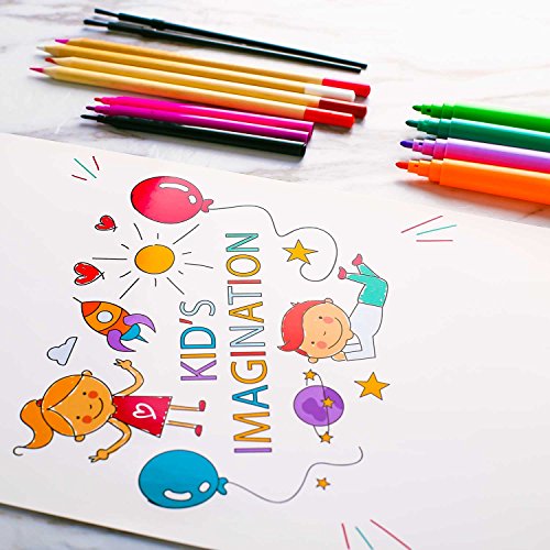 258 piezas Creatividad Art Set para niños dibujo y pintura (acuarela, lápices de colores, marcadores de colores, lápices de colores)