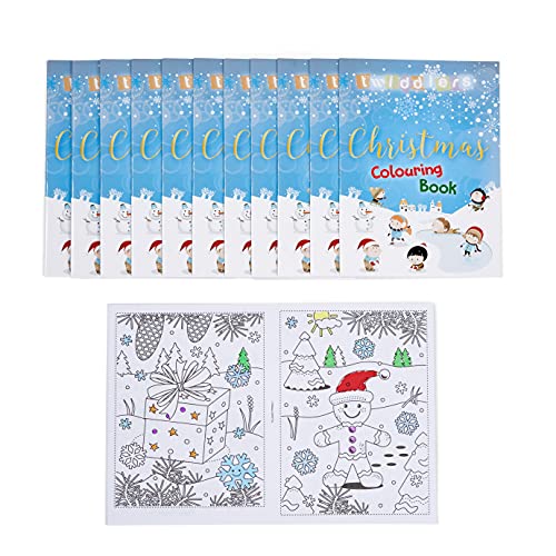 36 Mini Libros Colorear Navideños para Niños| Actividad Creativa para Infantiles| Calendario Adviento y Relleno de Calcetines de Navidad, Piñatas, Fiestas Cumpleaños Navidad, Bolsas Fiesta, Regalos.