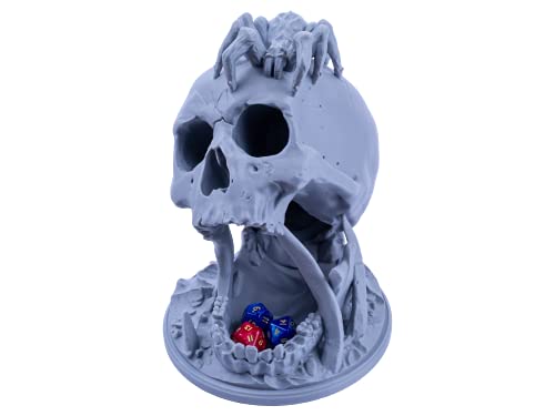 3D Vikings Dice Tower Skull para todos los tamaños de dados. Rodillo de dados perfecto para mazmorras y dragones, RPG de mesa, juegos en miniatura y juegos de mesa