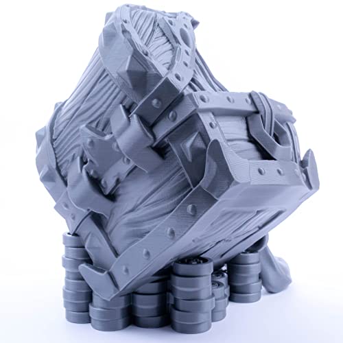 3D Vikings Torre de dados de pecho Mimic para todos los tamaños de dados. Rodillo de dados perfecto para mazmorras y dragones, juegos de rol de mesa, juegos en miniatura y juegos de mesa