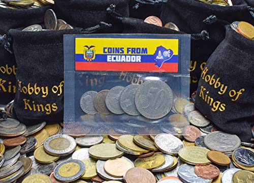 5 Monedas Diferentes - Moneda Extranjera Ecuatoriana Antigua Y Coleccionable para Coleccionar Libros - Conjuntos Únicos De Dinero Mundial - Regalos para Coleccionistas