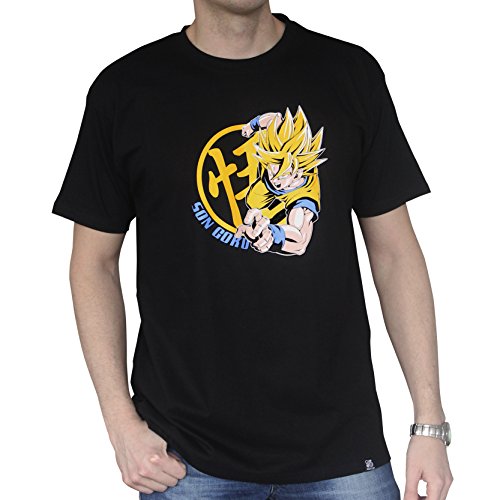 ABYstyle abystyleabytex261-m Abysse Dragon Ball DBZ/Goku Super Saiyan de manga corta Hombre Camiseta Básica (medio)